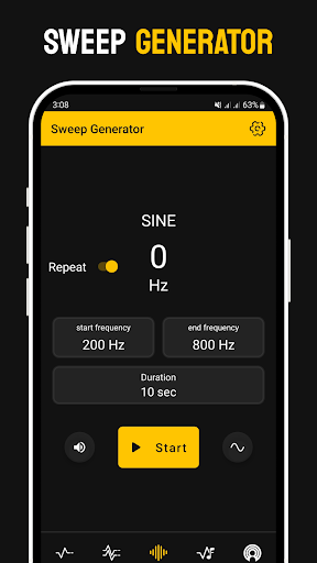 Hz Frequency Sound Generator Screen 2