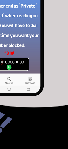 Hide Number When Calling Screen 3