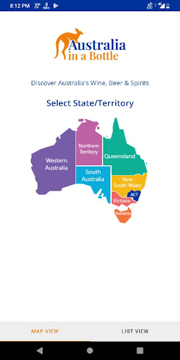 Android application Australia in a Bottle screenshort