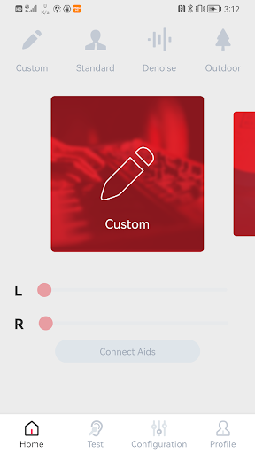 Hearing Control Screen 3