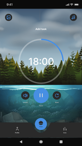 Pomodoro timer Screen 2