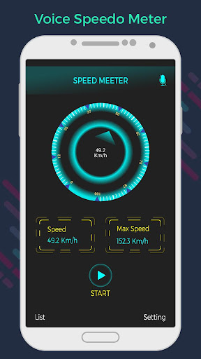 Android application Voice Speedometer screenshort