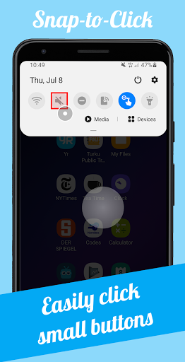 Screenshot of Smart Cursor: One-handed mode