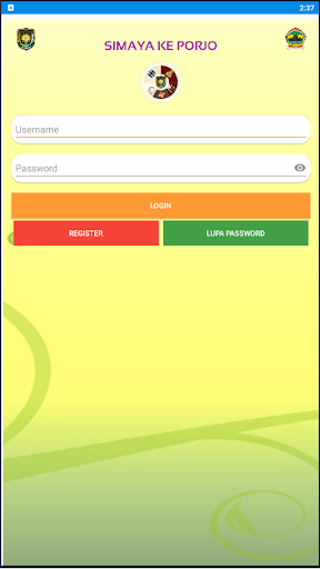 Android application SIMAYA KE PORJO screenshort