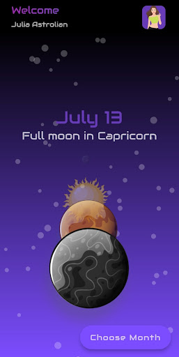 Astrolian - Astrology Calendar Screen 2