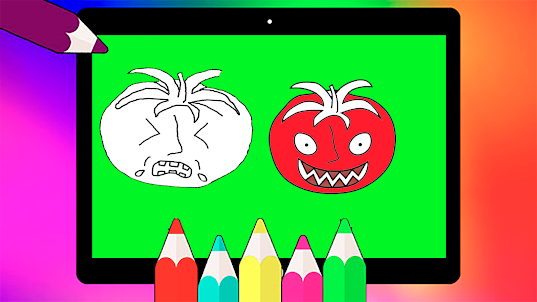 Mr Tomatos coloring game