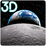 Earth & Moon  Parallax 3D Live Live Wallpaper icon