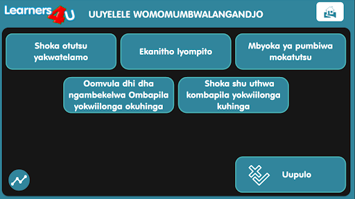 Learners4U Oshiwambo Study Screen 2