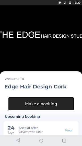 Android application Edge Hair Design Cork screenshort