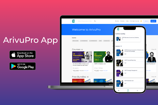 Android application ArivuPro App (CA, CS, ACCA) screenshort