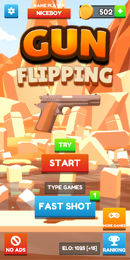 Android application Gun Flipping 3D Online screenshort