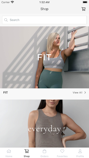 Savvi Shop Screen 2