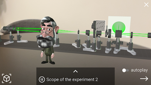 Android application AR Fourier Optics Lab screenshort