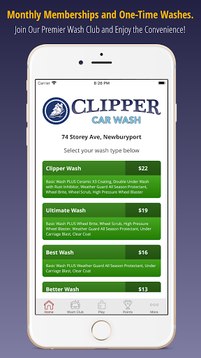 Clipper Car Wash Screen 3