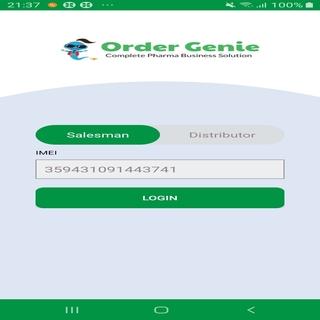 OrderGenie Salesman Screen 2