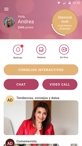 Vista previa de la aplicación