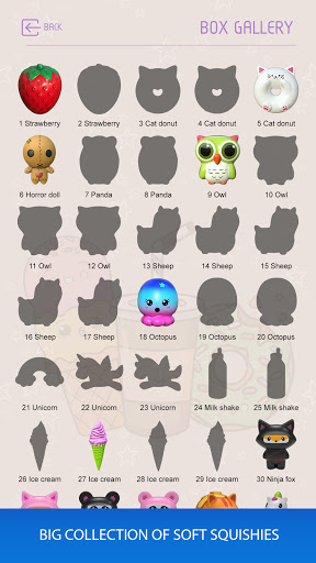 Squishy antistress sweet box