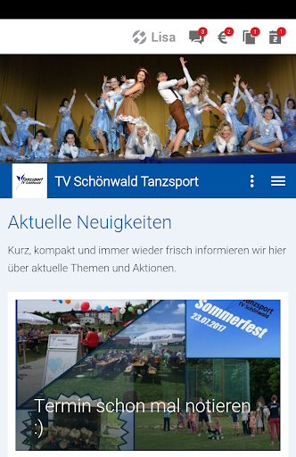 Android application TV Schönwald Tanzsport screenshort