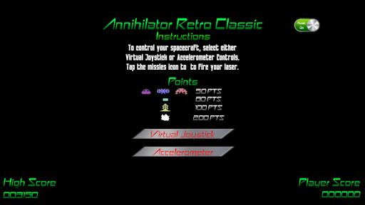 Android application Annihilator Retro Classic screenshort