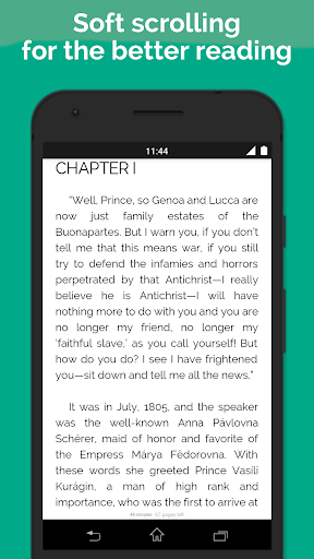 Android application War and Peace by Leo Tolstoy screenshort