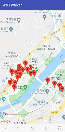 Android application WIFI WALKER screenshort