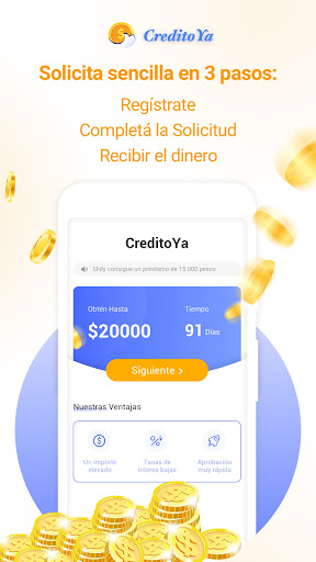 Android application CreditoYa: Dinero Fácil Rápido screenshort