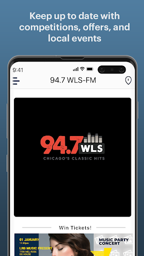 94.7 WLS-FM Screen 3