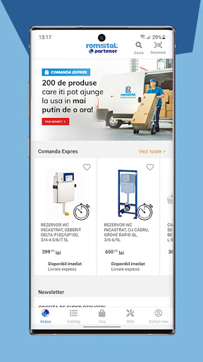Android application Romstal Partener screenshort