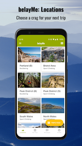 Android application belayMe screenshort