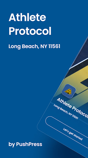 Android application Athlete Protocol screenshort