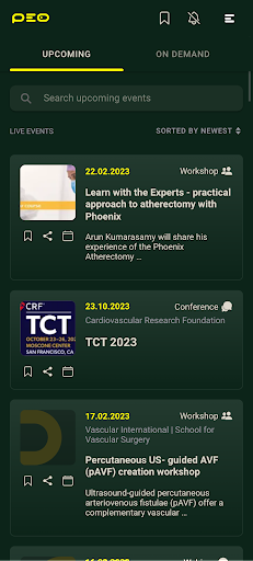 Android application PEO – Medical Education screenshort