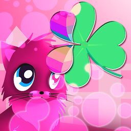 Obrázek ikony Růžové kočky théme Go Launcher