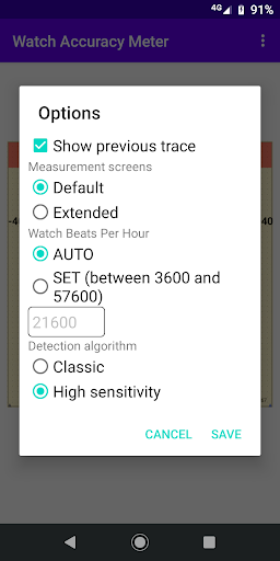 Watch Accuracy Meter Screen 2