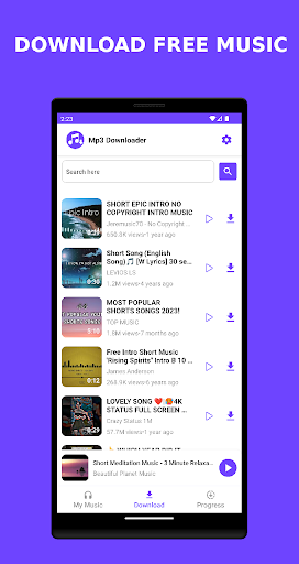 Mp3 Downloader All Music Screenshot 1 - AppWisp.com