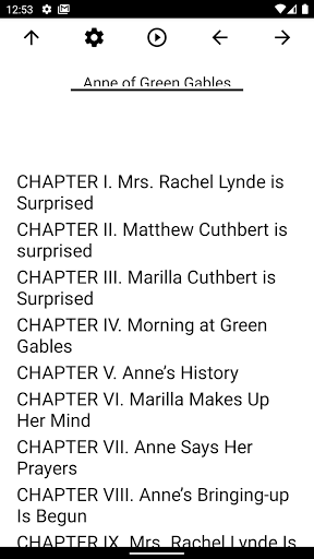 Android application Book, Anne of Green Gables screenshort