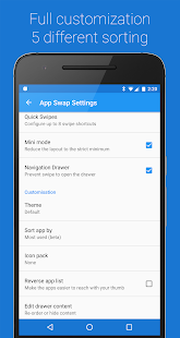 App Swap Drawer - T9 Search