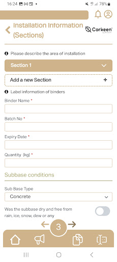 Corkeen App Screen 3
