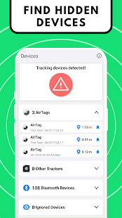 Trackerdetectie (anti-stalking) Screenshot