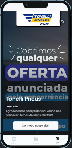 Tonelli Pneus - Fidelidade Screen 3