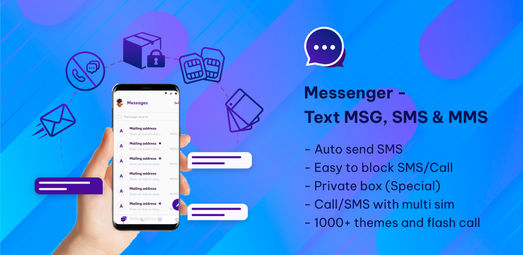 Text messenger. Text msg.