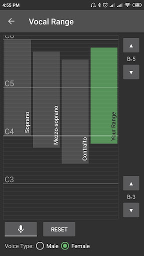 Vocalizzo Lite - Vocal Warm-up Screen 2