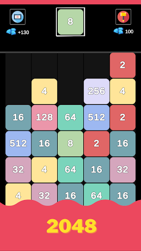 2048 Merge - X2 Blocks Game Screen 2