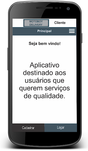 Motoboy Delivery - Cliente Screen 2