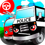 Police car games for kids free icon