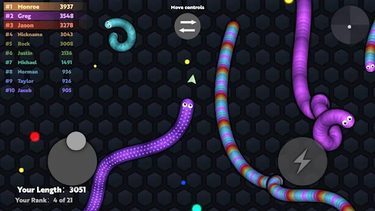 Slide.io - Hungry Snake Game