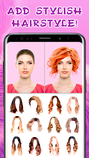 Hairstyles for your face Screenshot
