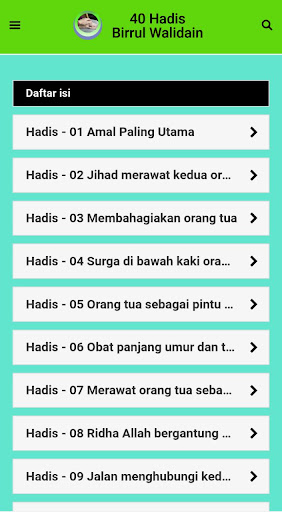 40 Hadis Birrul Walidain Screen 3