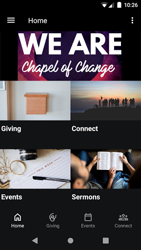 Android application Chapel of Change screenshort