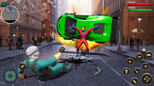 Epic Hero Spider Rescue Fight
