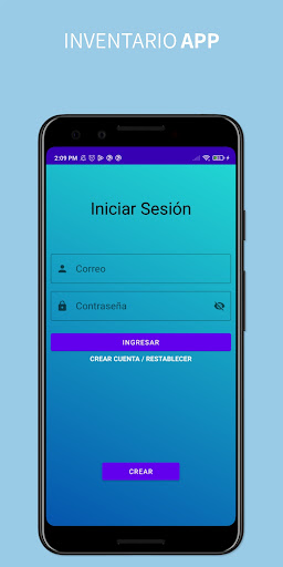 Android application Inventario App screenshort